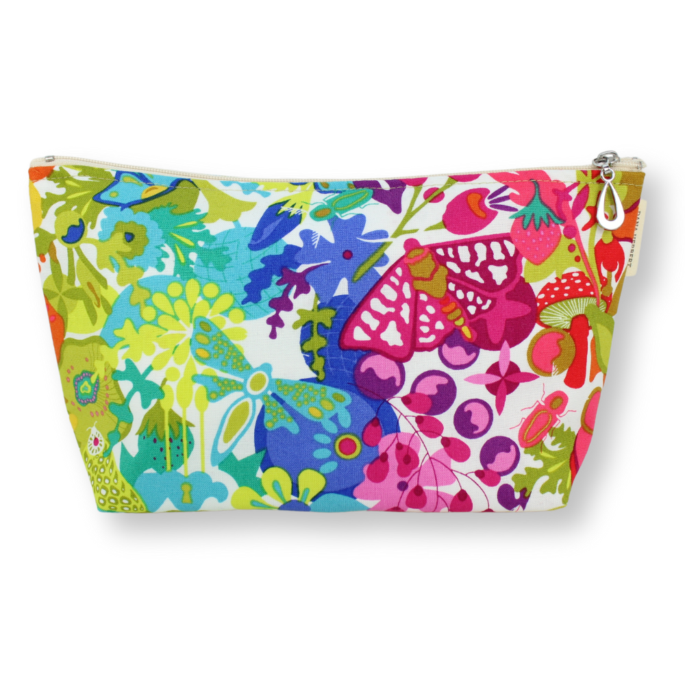 The Medium Makeup Bag | Lined Zip Pouch