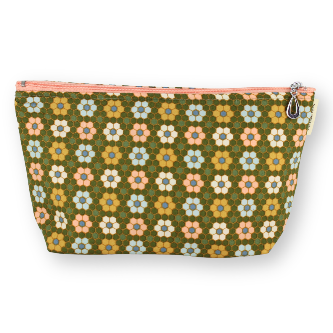 The Medium Makeup Bag | Lined Zip Pouch | Cotton