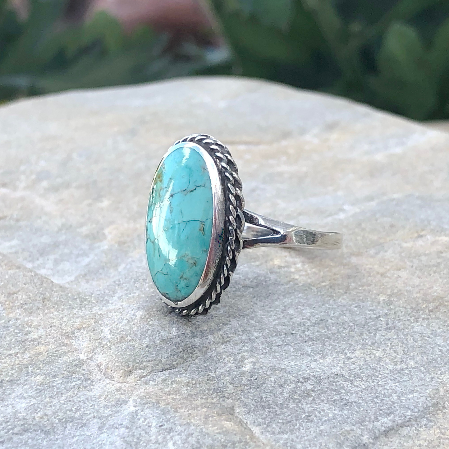 Large Oval Turquoise Ring