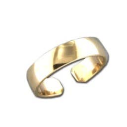 Low Dome Band Adjustable Toe Ring