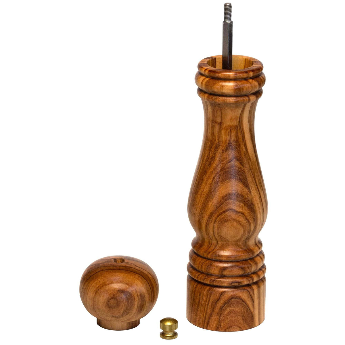 Rock & Branch® Olive Wood Refillable Pepper Grinder, 8-1/4"