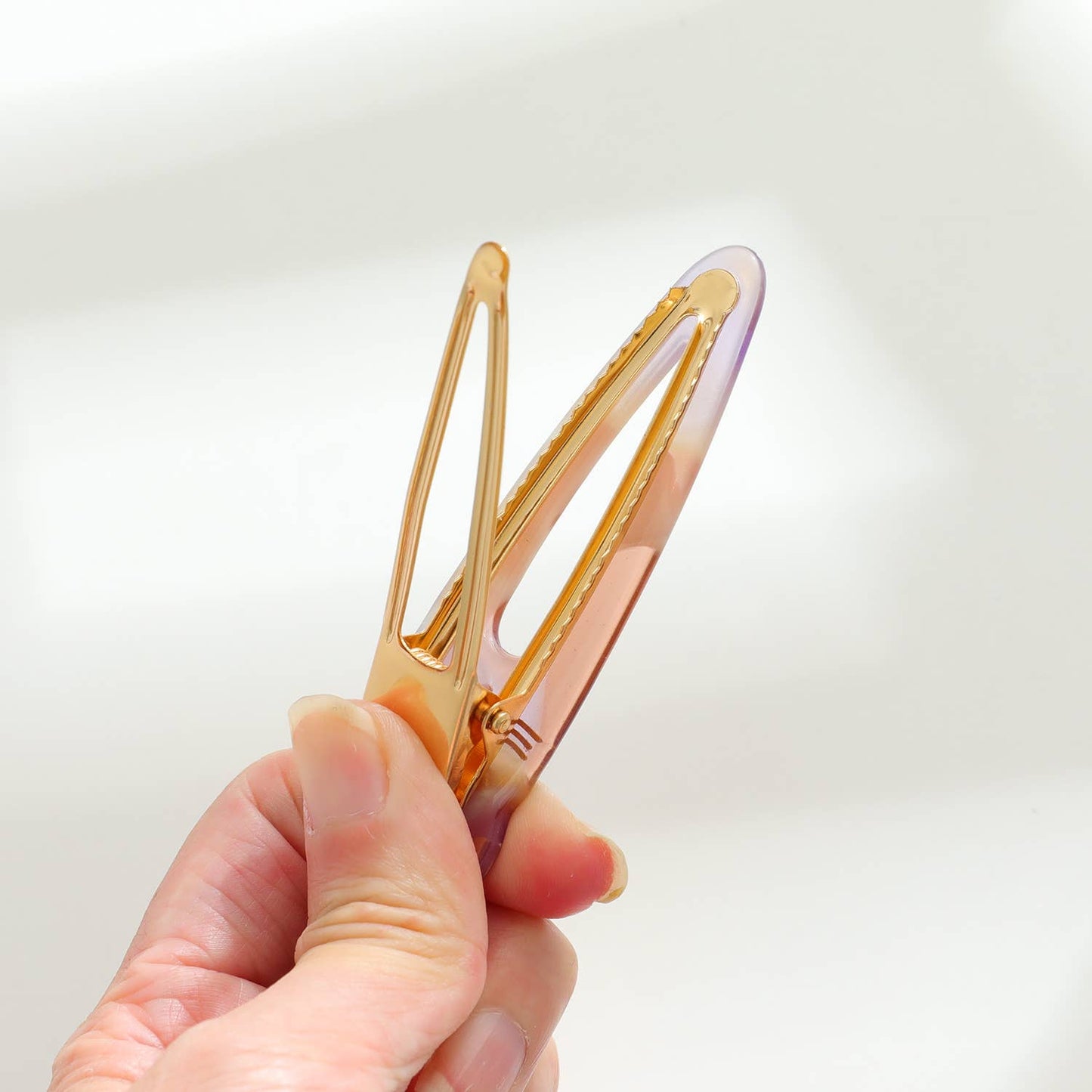 Pointed Cat Face Barrette Hair Clip