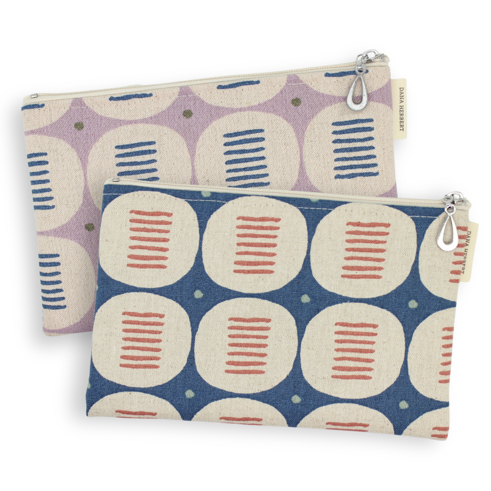 Canvas Wallet - Medium Zip Pouch