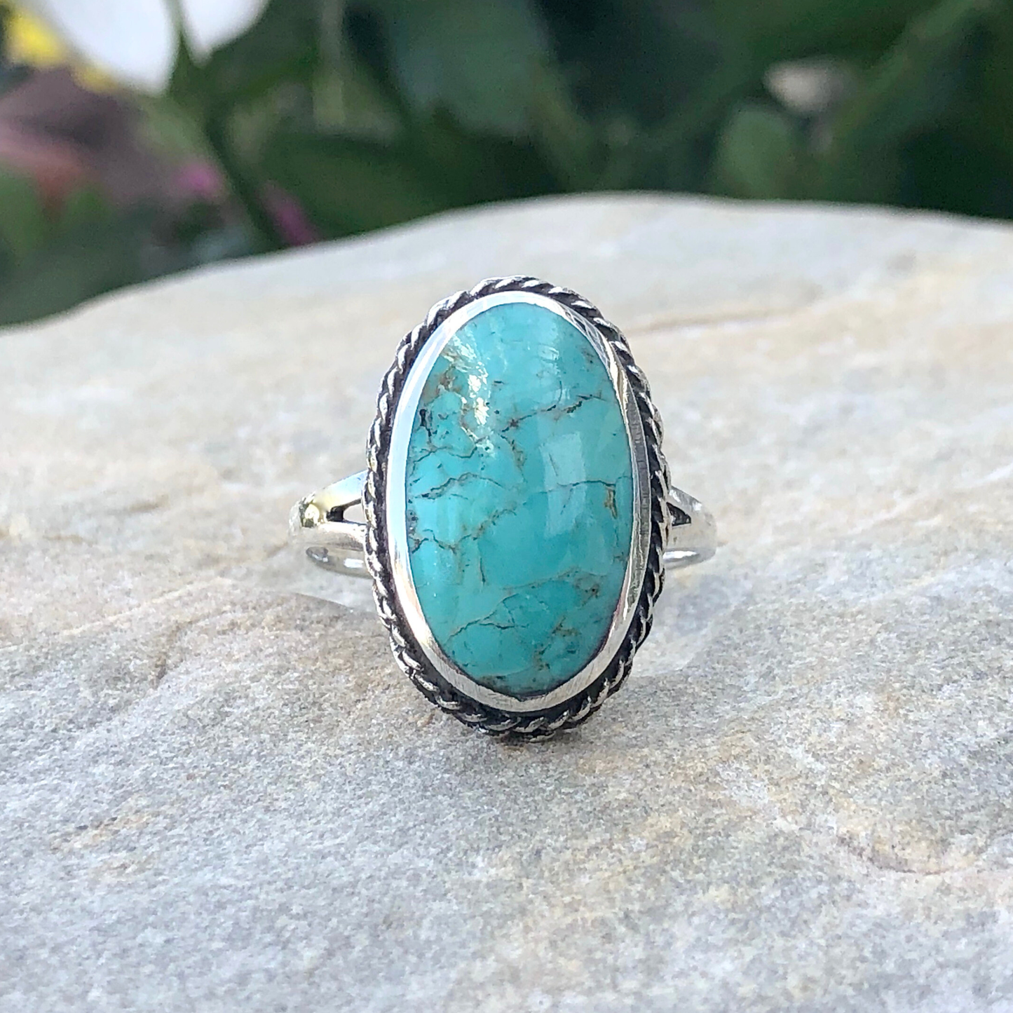 Large Oval Turquoise Ring