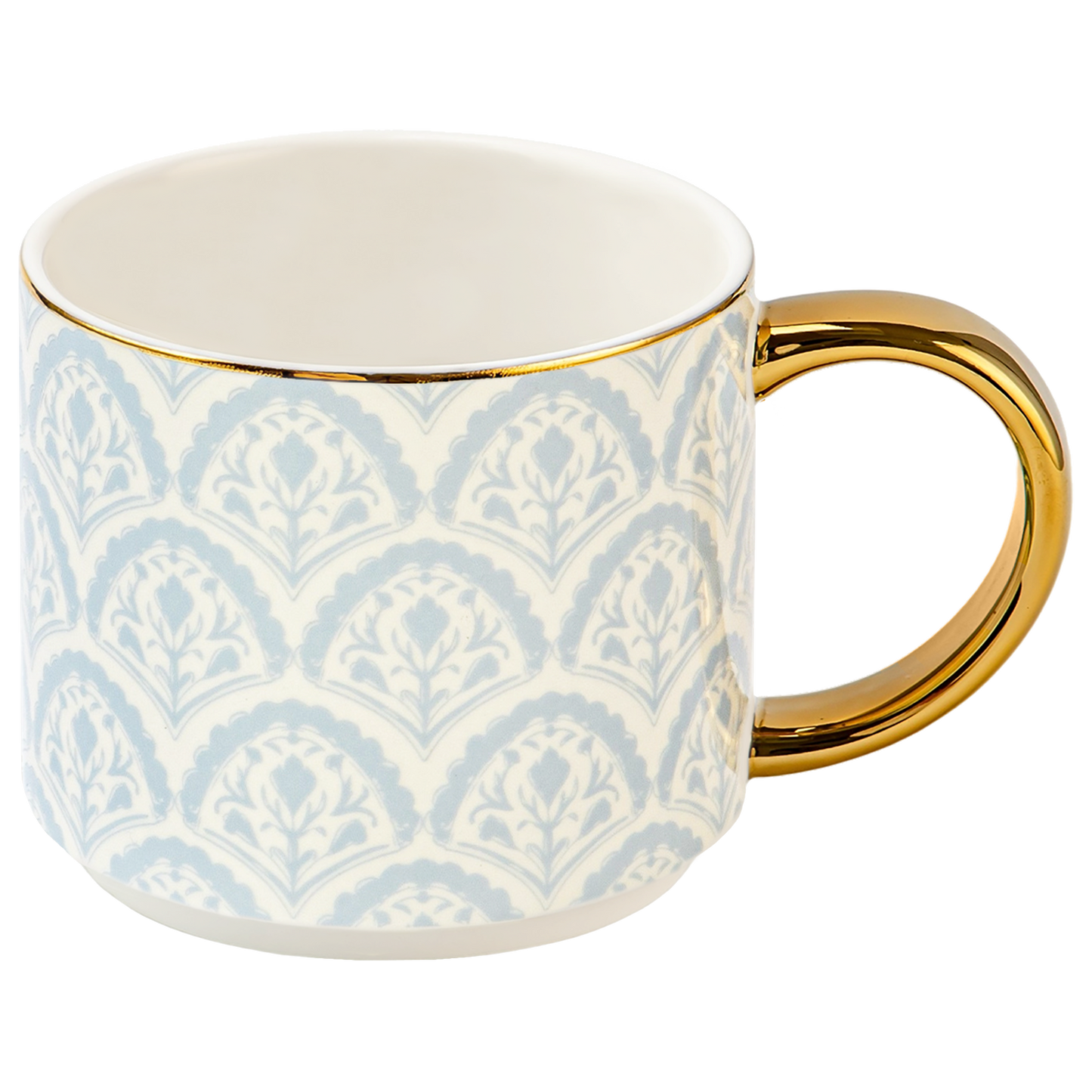 Blue Fan Quilt - Coffee Mug