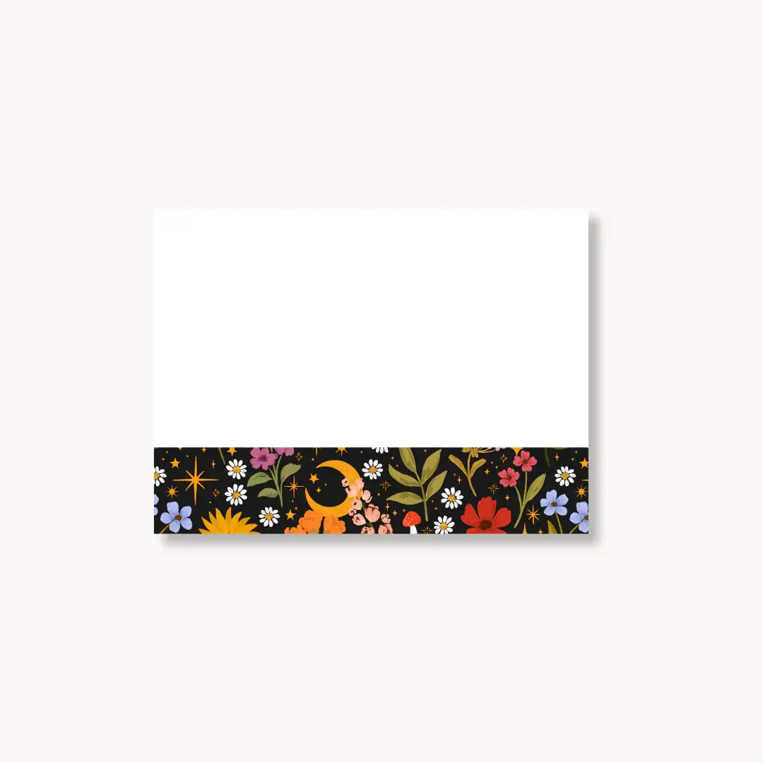 Floral Sticky Note, 4x3"