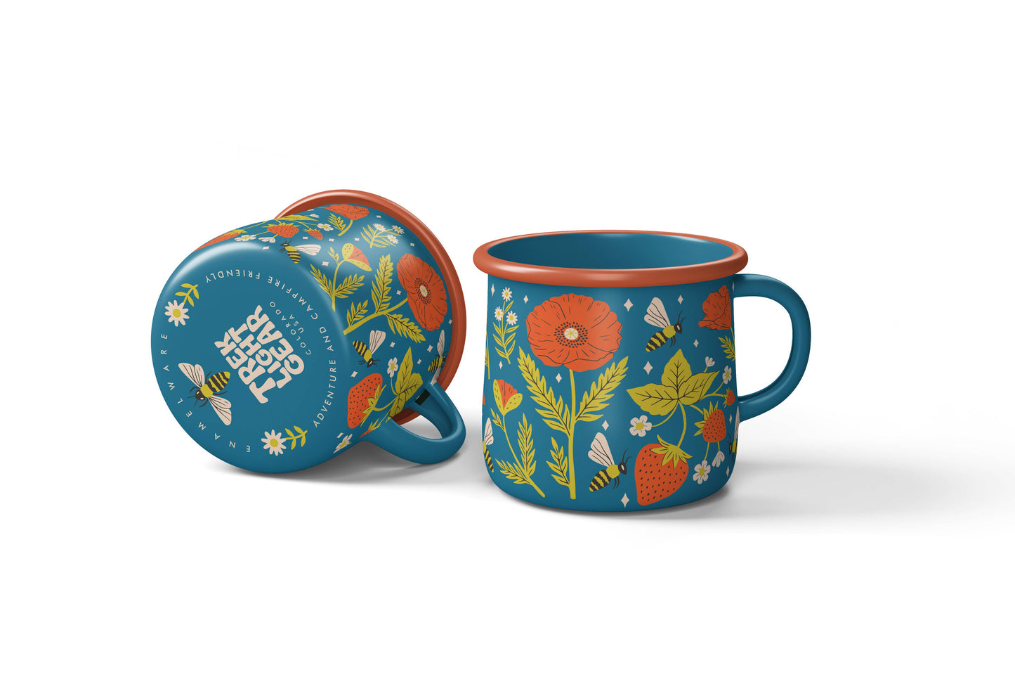 Enamel Coffee & Camp Mug | Garden Buzz