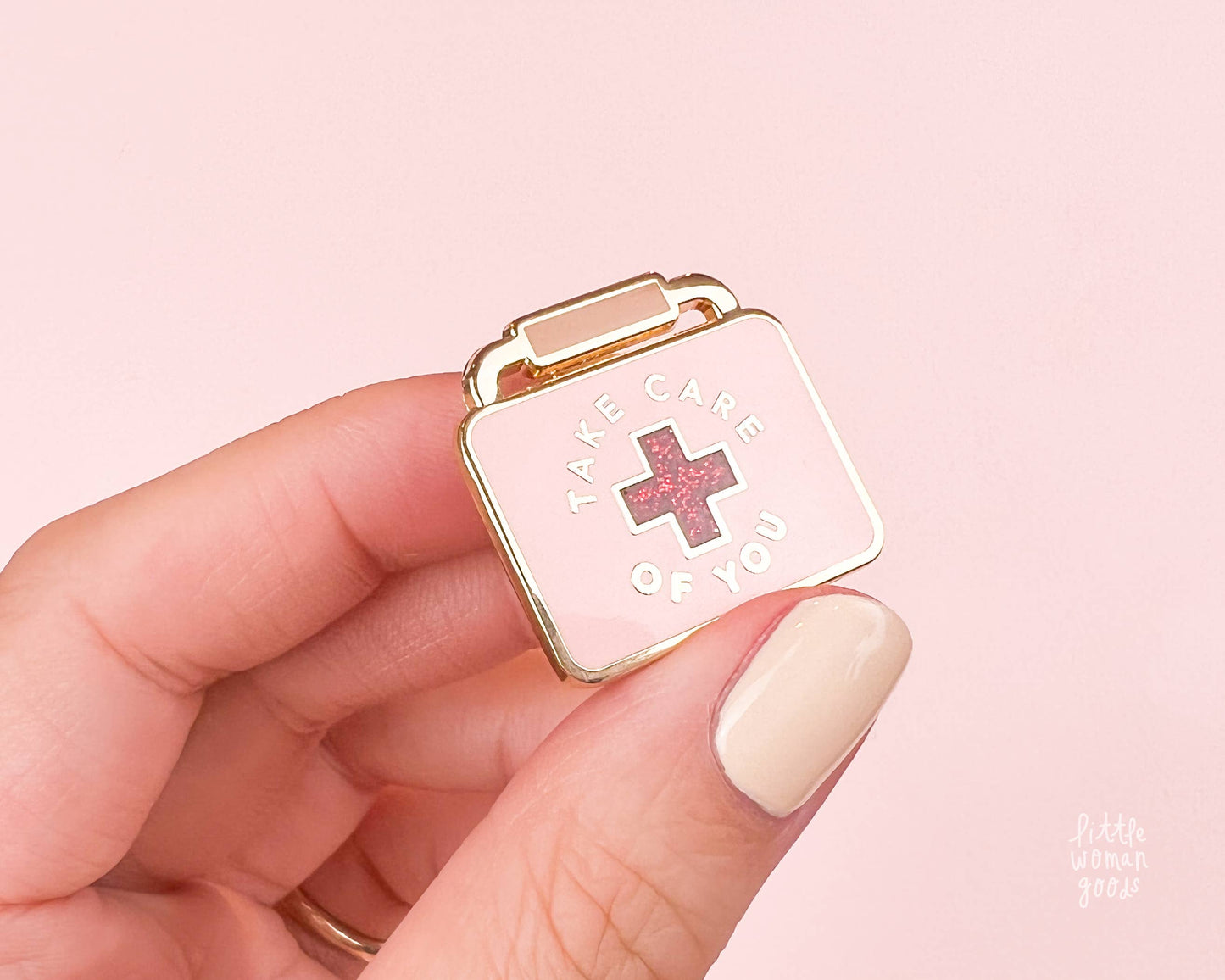 Take Care Of You Enamel Pin- Self Care Self Love Healthcare
