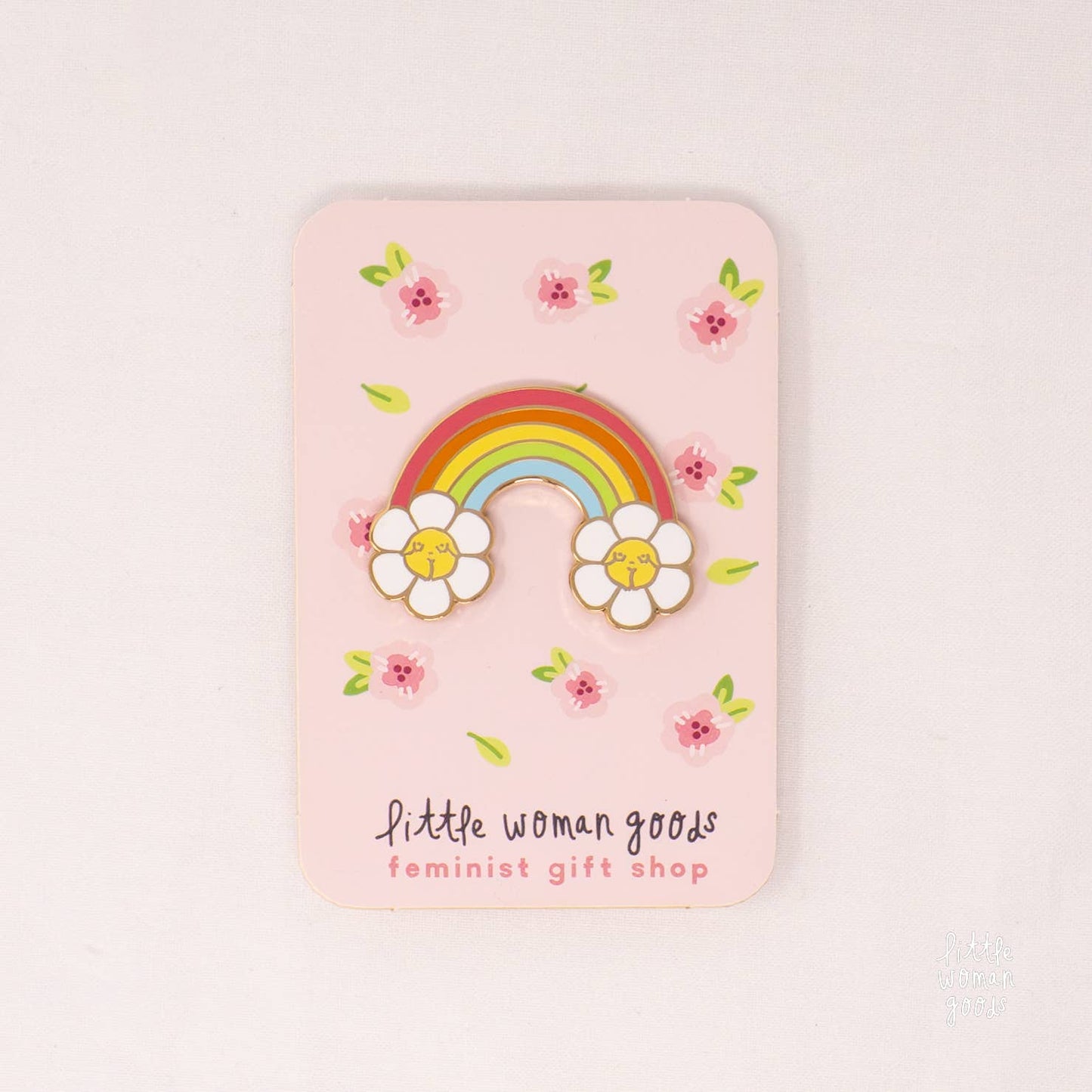 Rainbow Enamel Pin- Cute Pride pin
