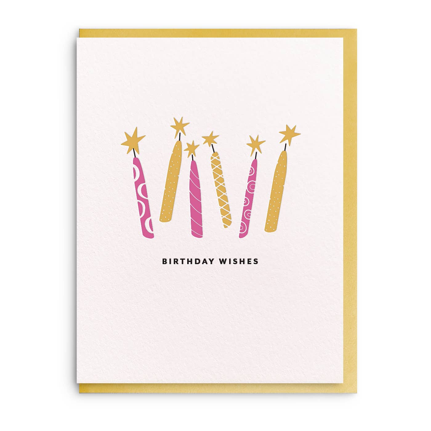 Birthday Wishes -  Letterpress Birthday Greeting Card