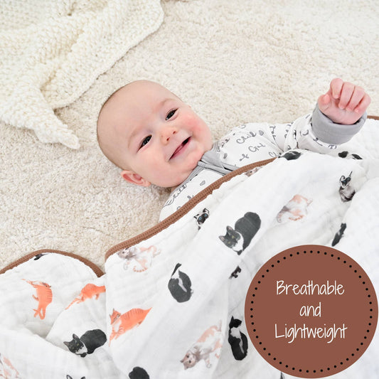 Muslin Blanket - Toddler - Kitty