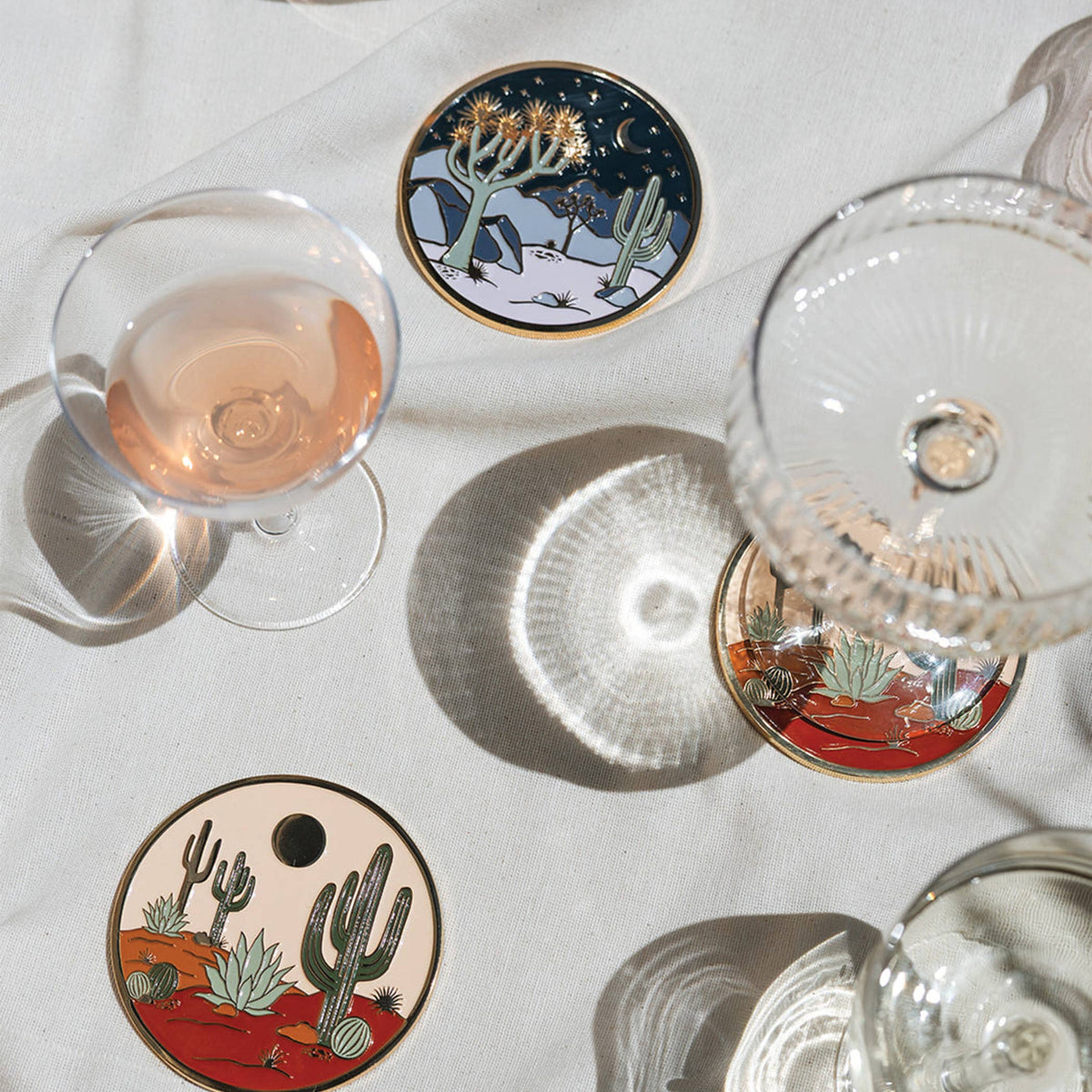 Cool Desert Gold Drink Coasters | Christmas + Hostess Gifts