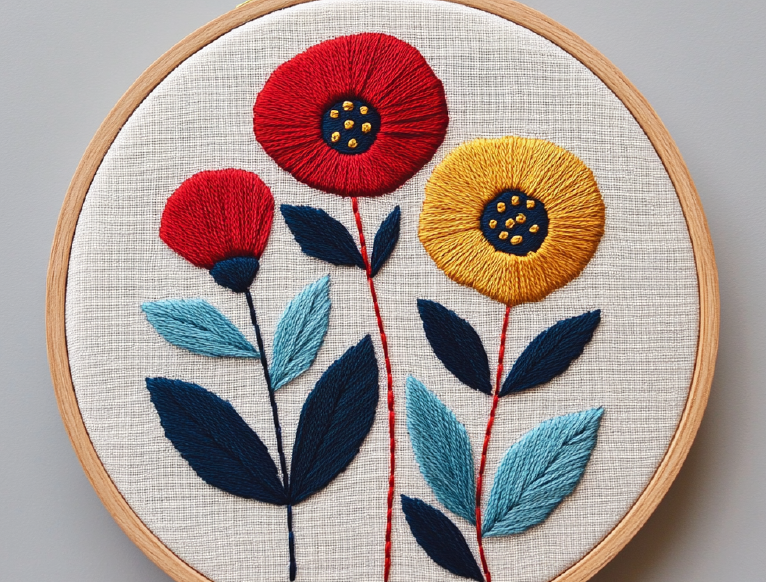 Folk Flowers 4
