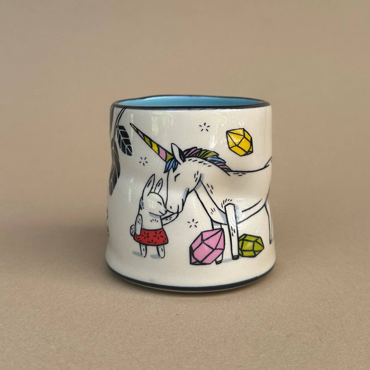 Lucky Unicorn Cup - Medium Ceramic Christmas Holiday Mug