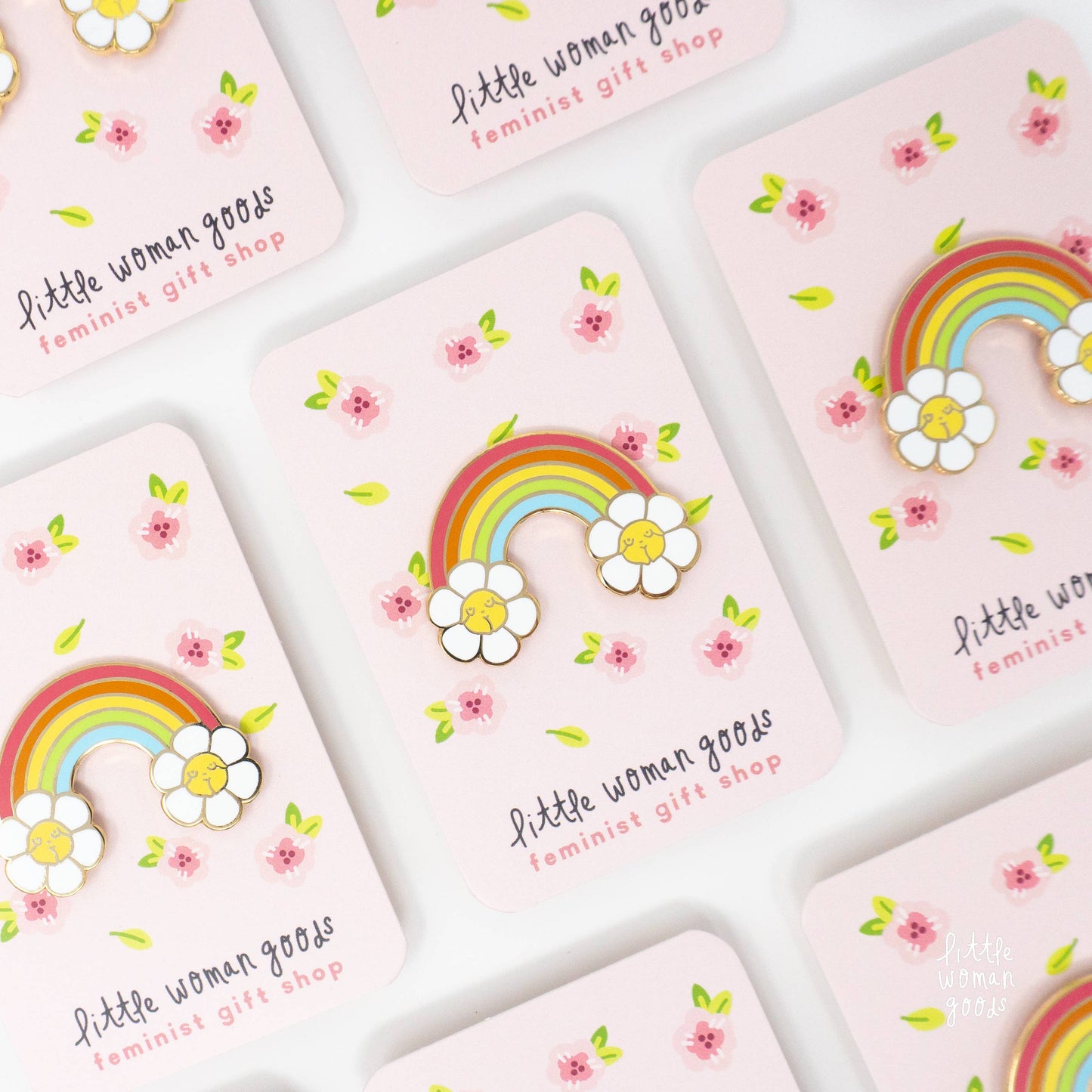 Rainbow Enamel Pin- Cute Pride pin