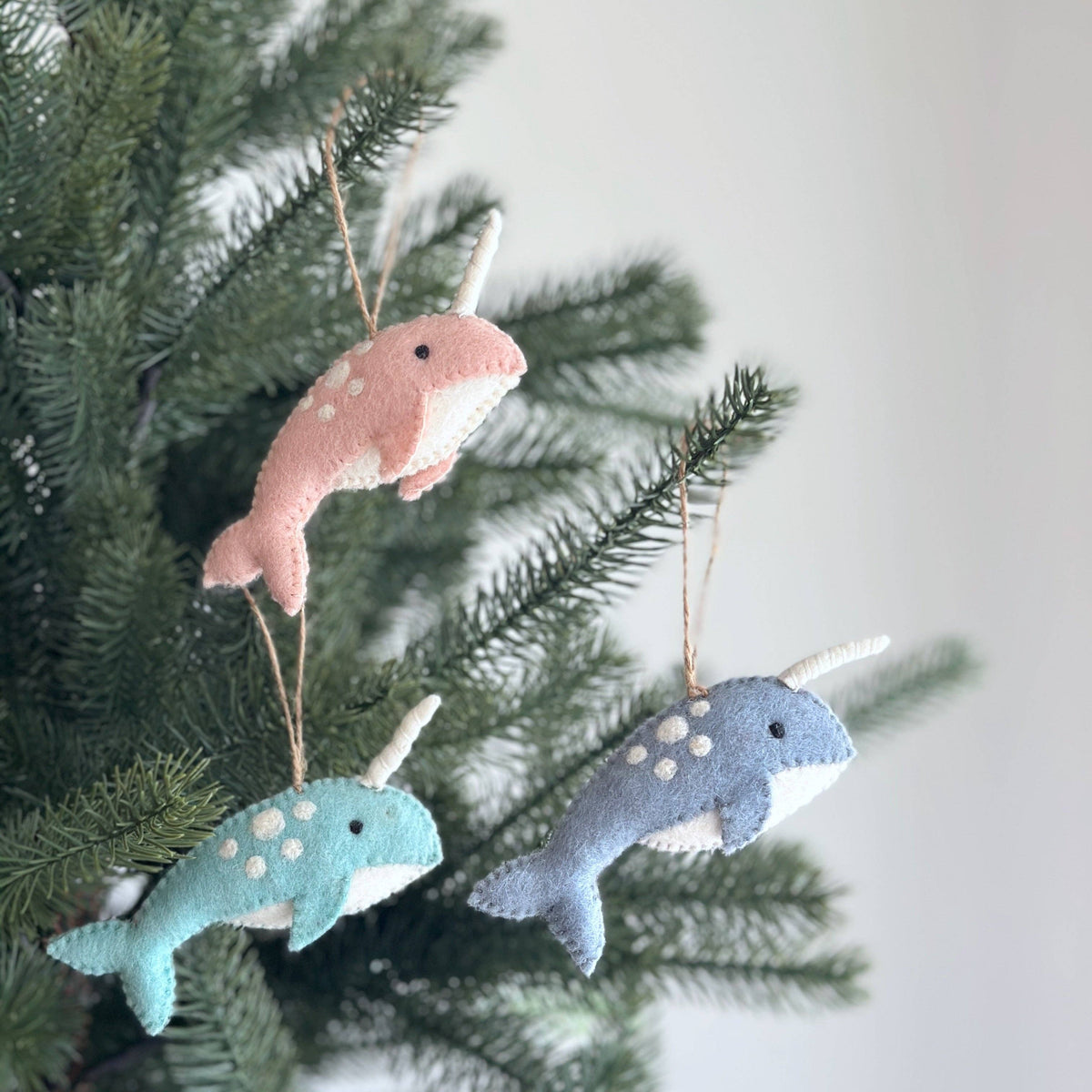 Felt Ornament - Narwhal