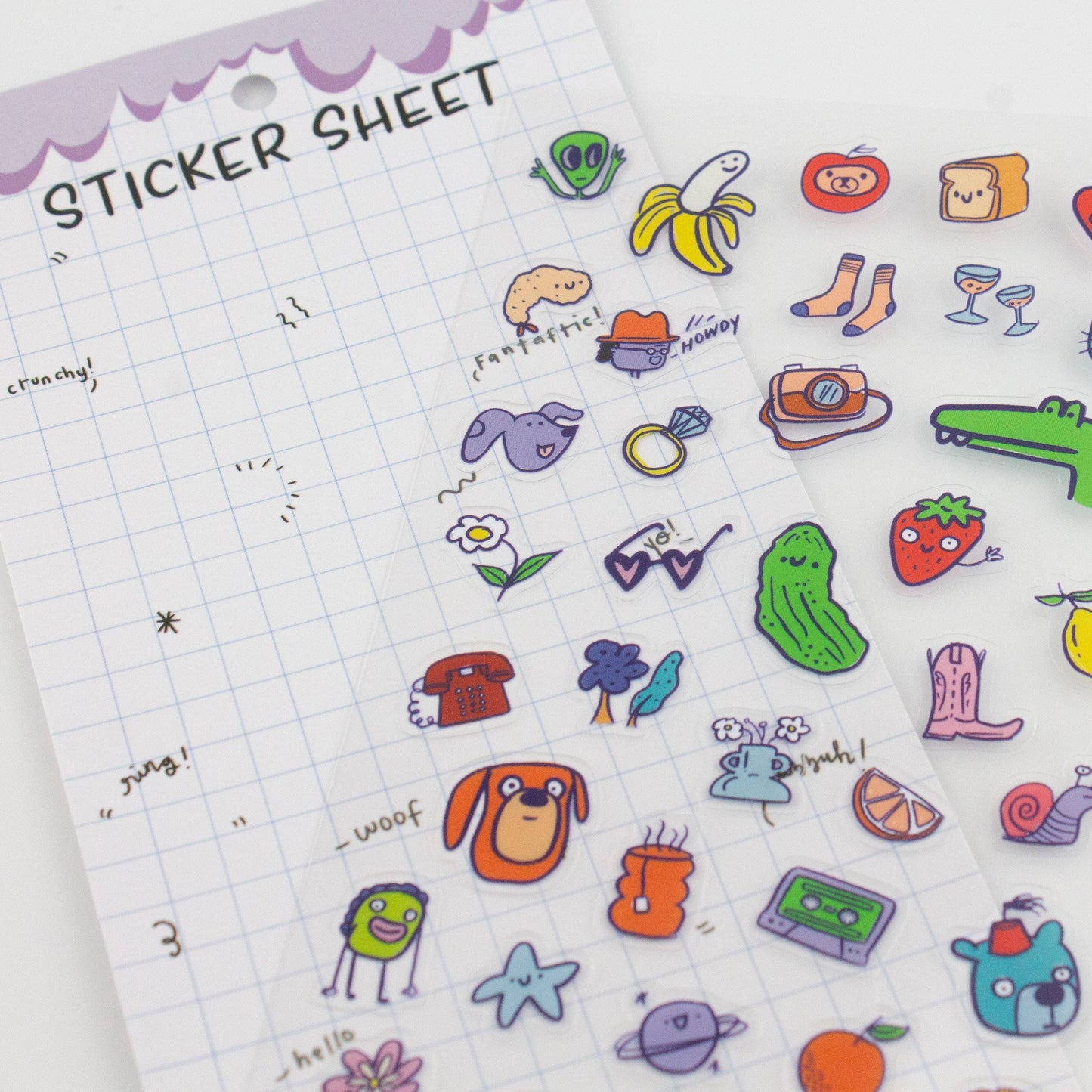 Stuff 01 - Clear Planner Sticker Sheet