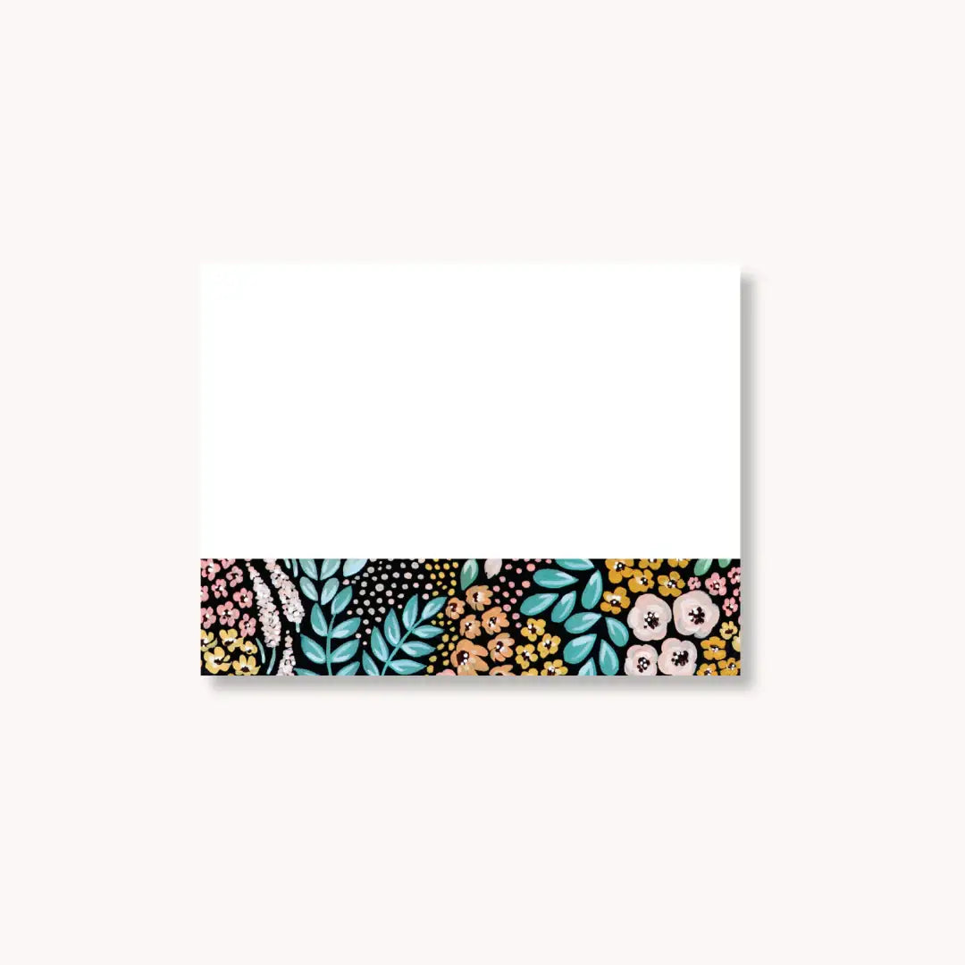 Floral Sticky Note, 4x3"