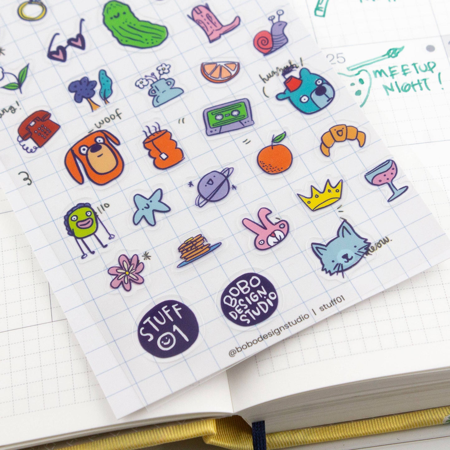 Stuff 01 - Clear Planner Sticker Sheet
