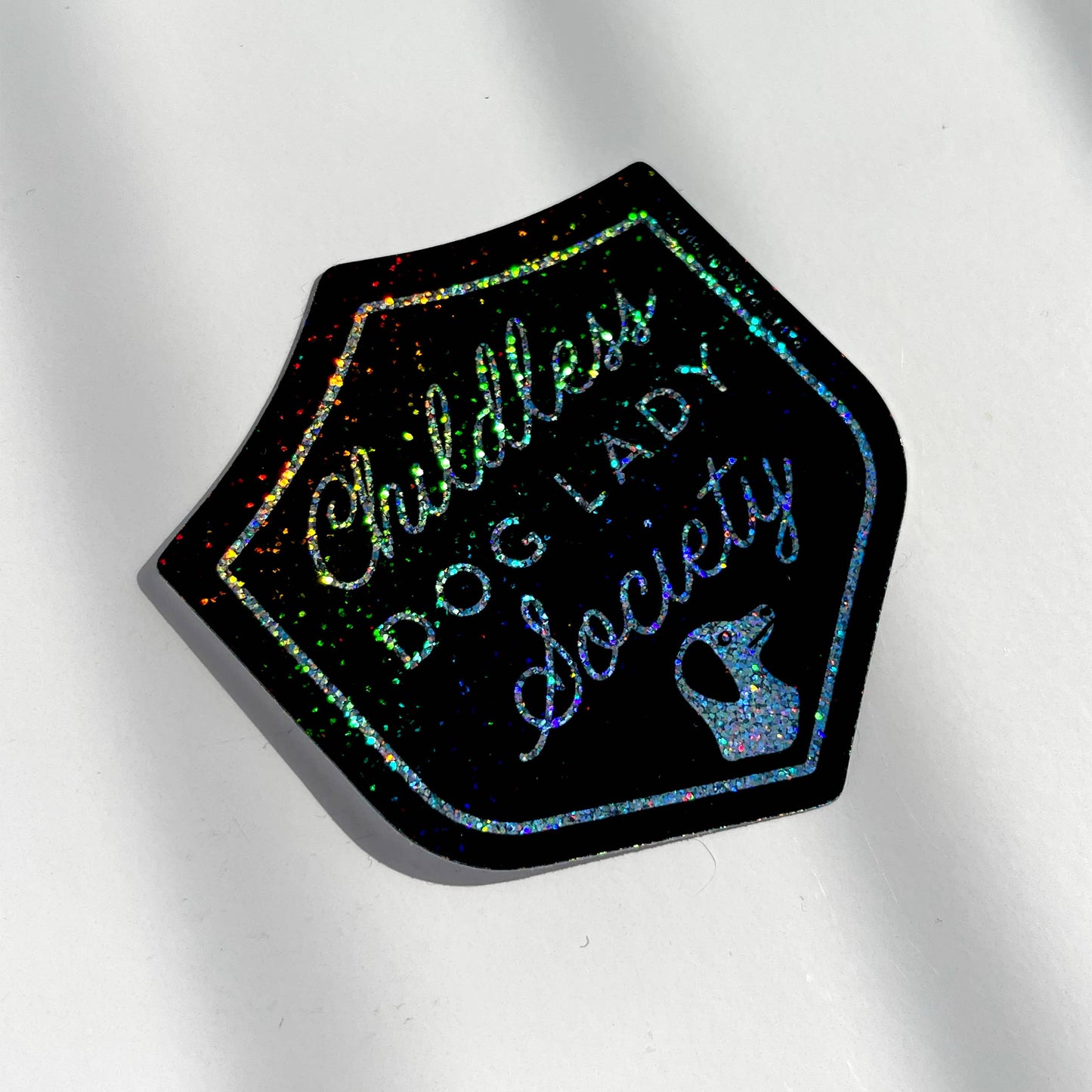 Childless Dog Lady Society Stardust Glitter Sticker