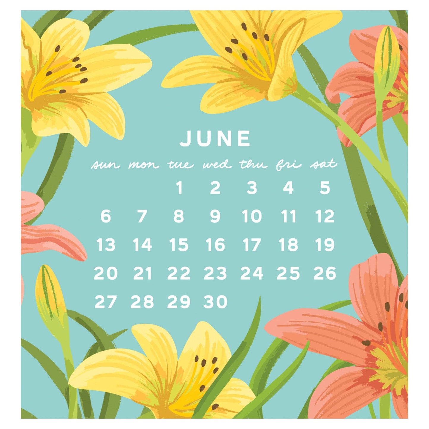 2027 Flower Power Mini Calendar